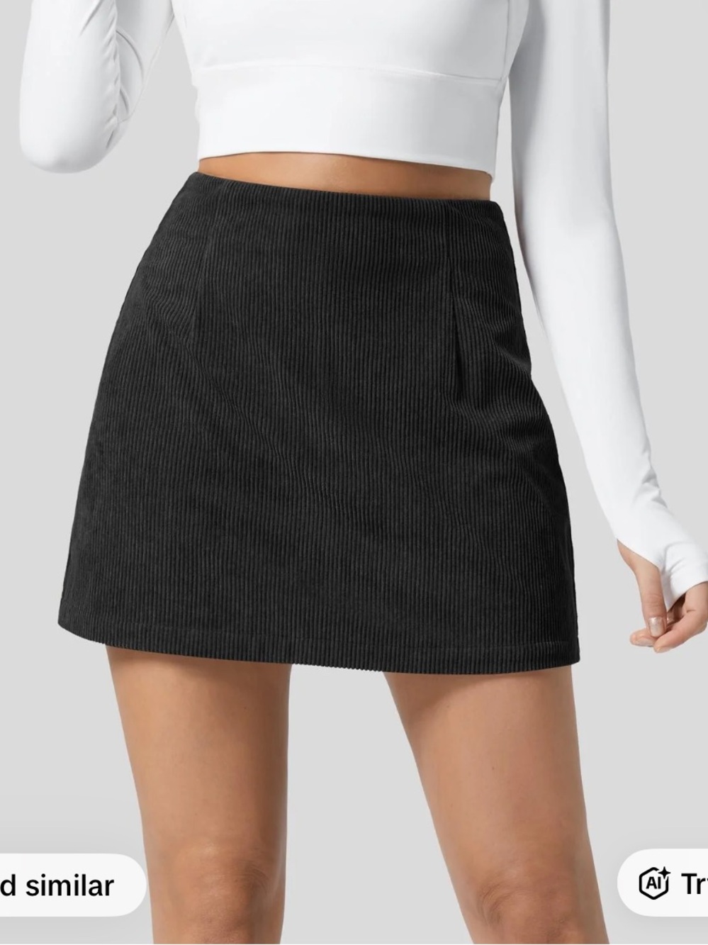 Halara High Waisted Black Skort
